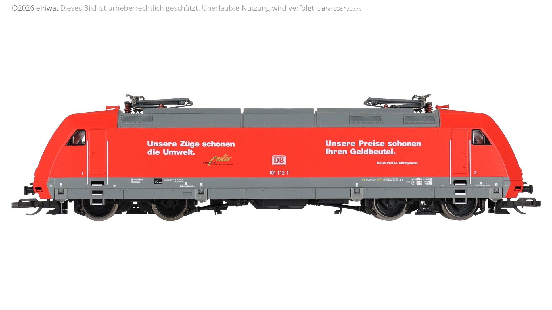 Tillig 502582 - E-Lok 101 112-1 'Unsere Preise schonen Ihren Geldbeutel', DBAG, Ep.V