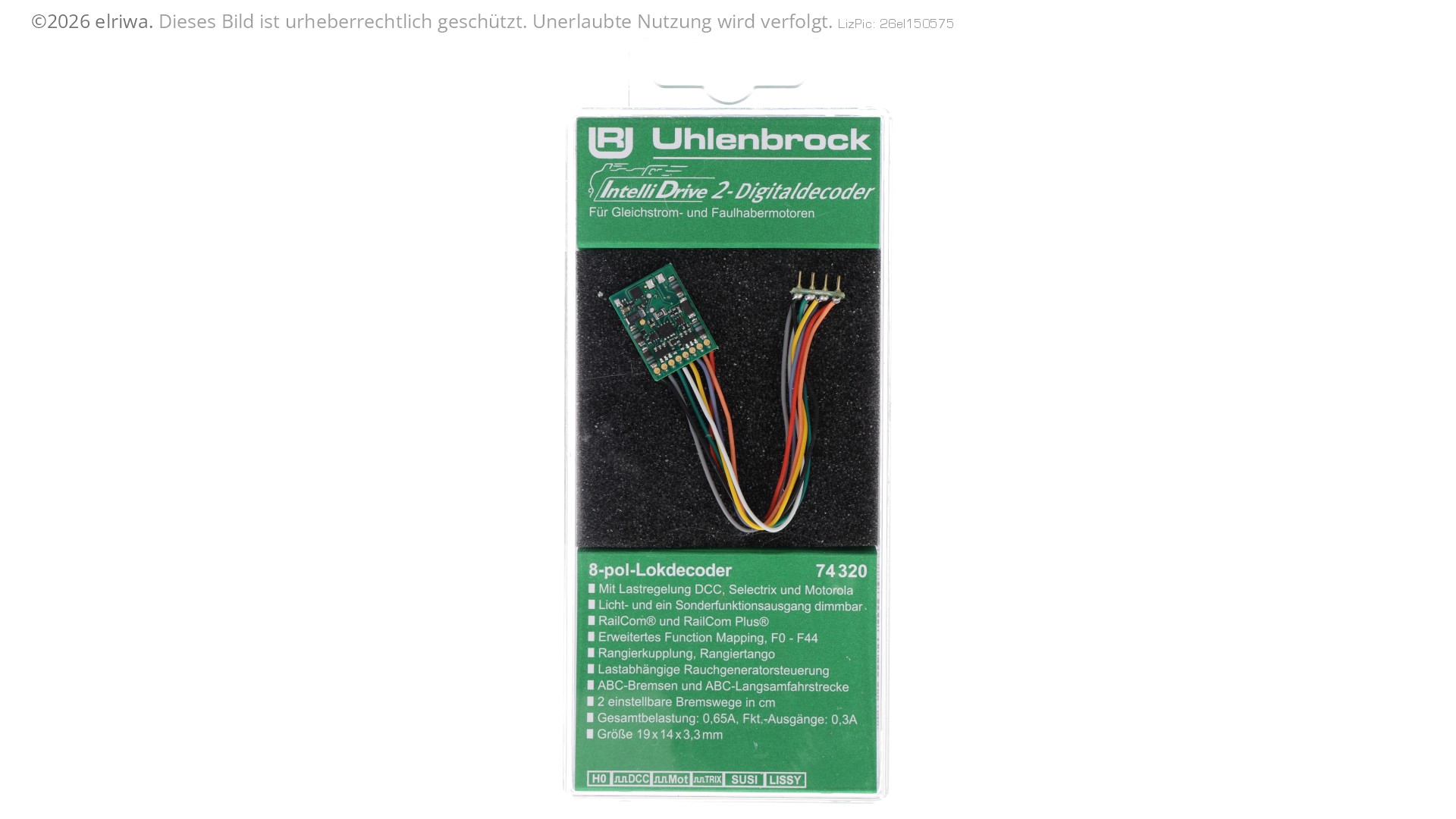 Uhlenbrock 74320 - ID2 Decoder, NEM 652