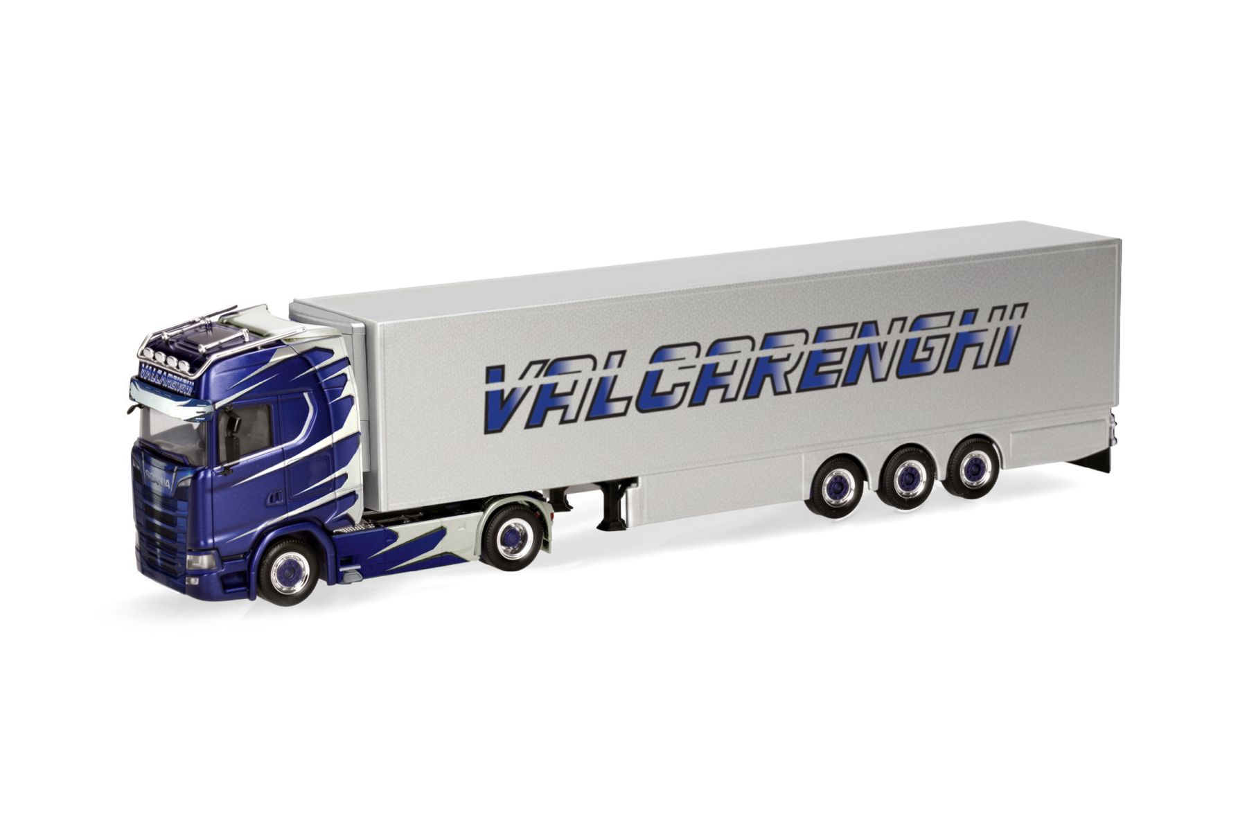 Herpa 321075 - Scania CS 20 Hochdach Kühlkoffer-Sattelzug "Bruno Valcarenghi" (I)