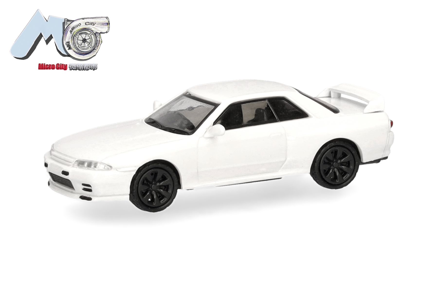 Herpa 87MC000102 - MicroCity: Nissan Skyline GTR32, weiß