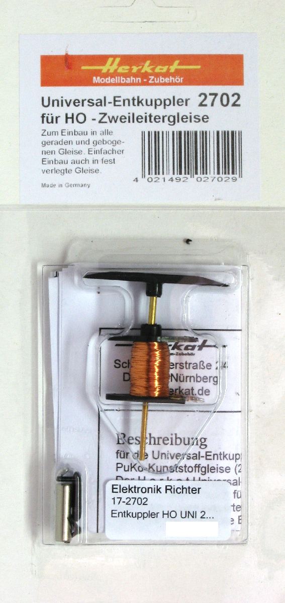 Herkat 2702 - Universalentkuppler für 2 Leiter DC H0