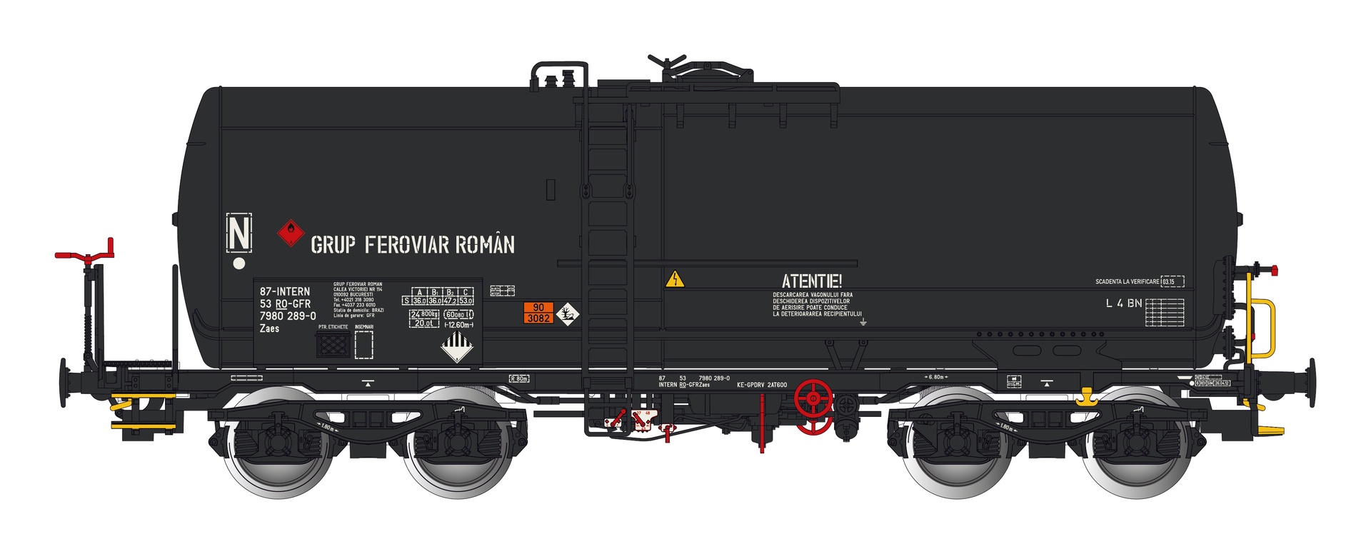 Albert Modell 798005 - Kesselwagen Zaes, RO-GFR, Ep.VI