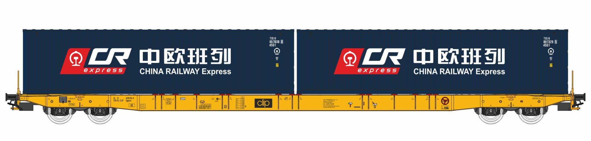 igra 96010103 - Containertragwagen Sggnss, CLIP, Ep.VI 'CHINA RAILWAY Express'