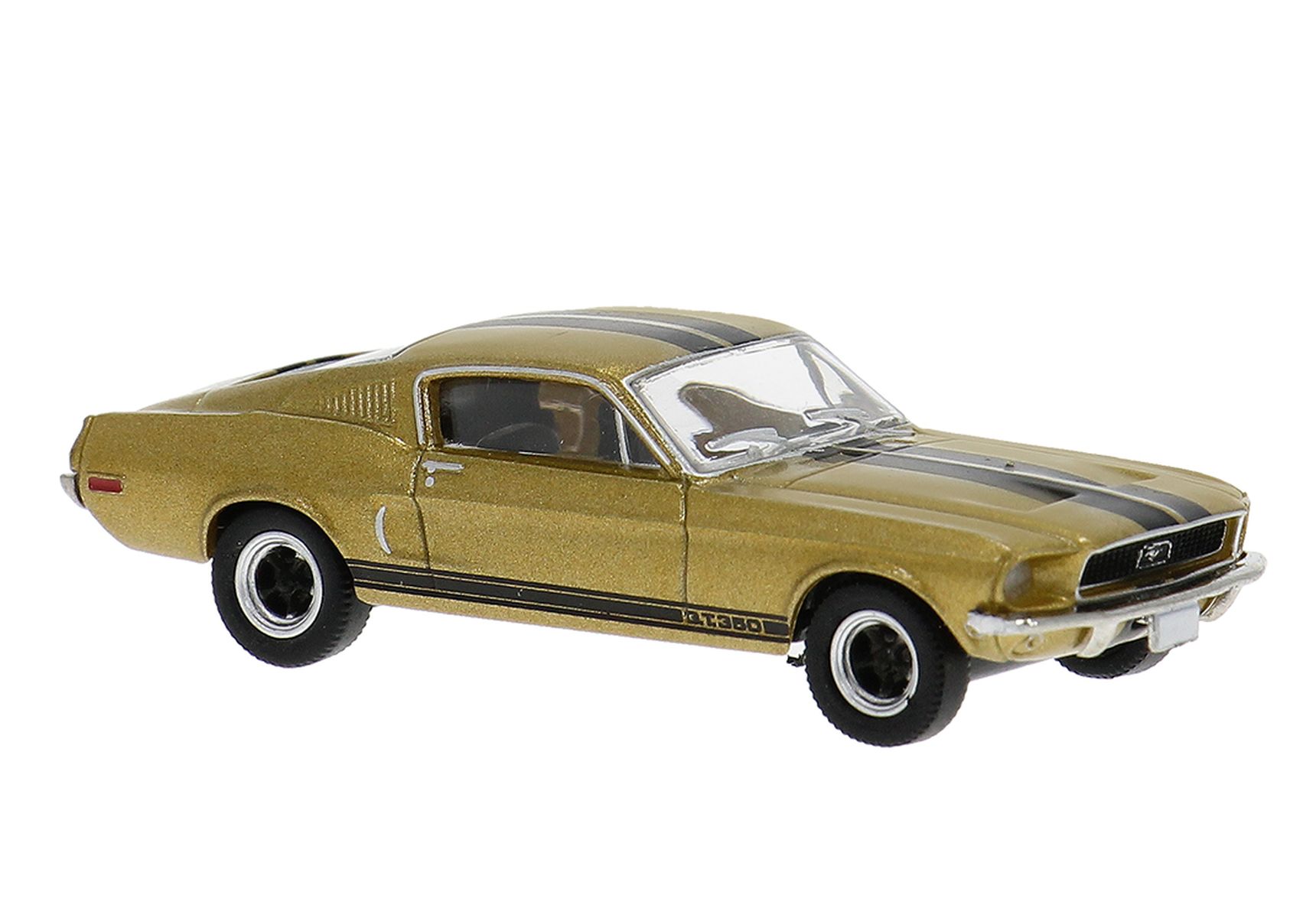 Brekina 19615 - Ford Mustang GT 350 Fastback, gold/schwarz, 1968