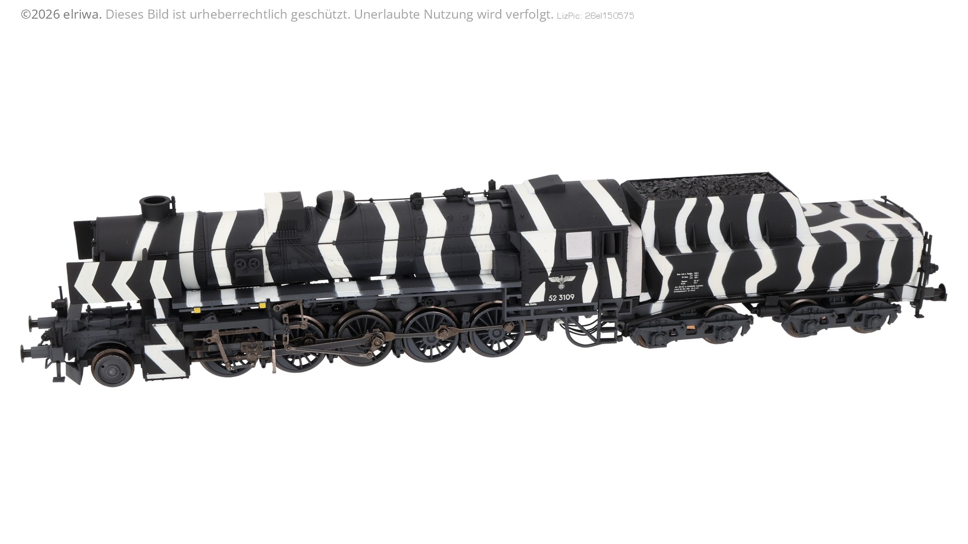 Liliput 131524 - Dampflok 52 3109 mit Wintertarnung, DRG, Ep.II