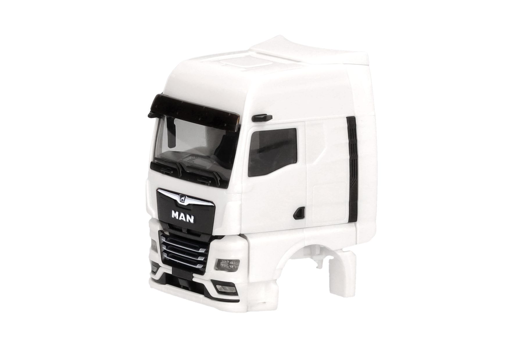 Herpa 086332 - Fahrerhaus MAN TGX GX mit Windleitblechen und Spiegelkamera, weiß (2 Stück)