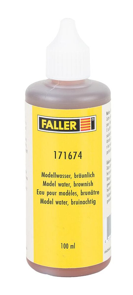 Faller 171674 - Modellwasser, bräunlich, 100 ml