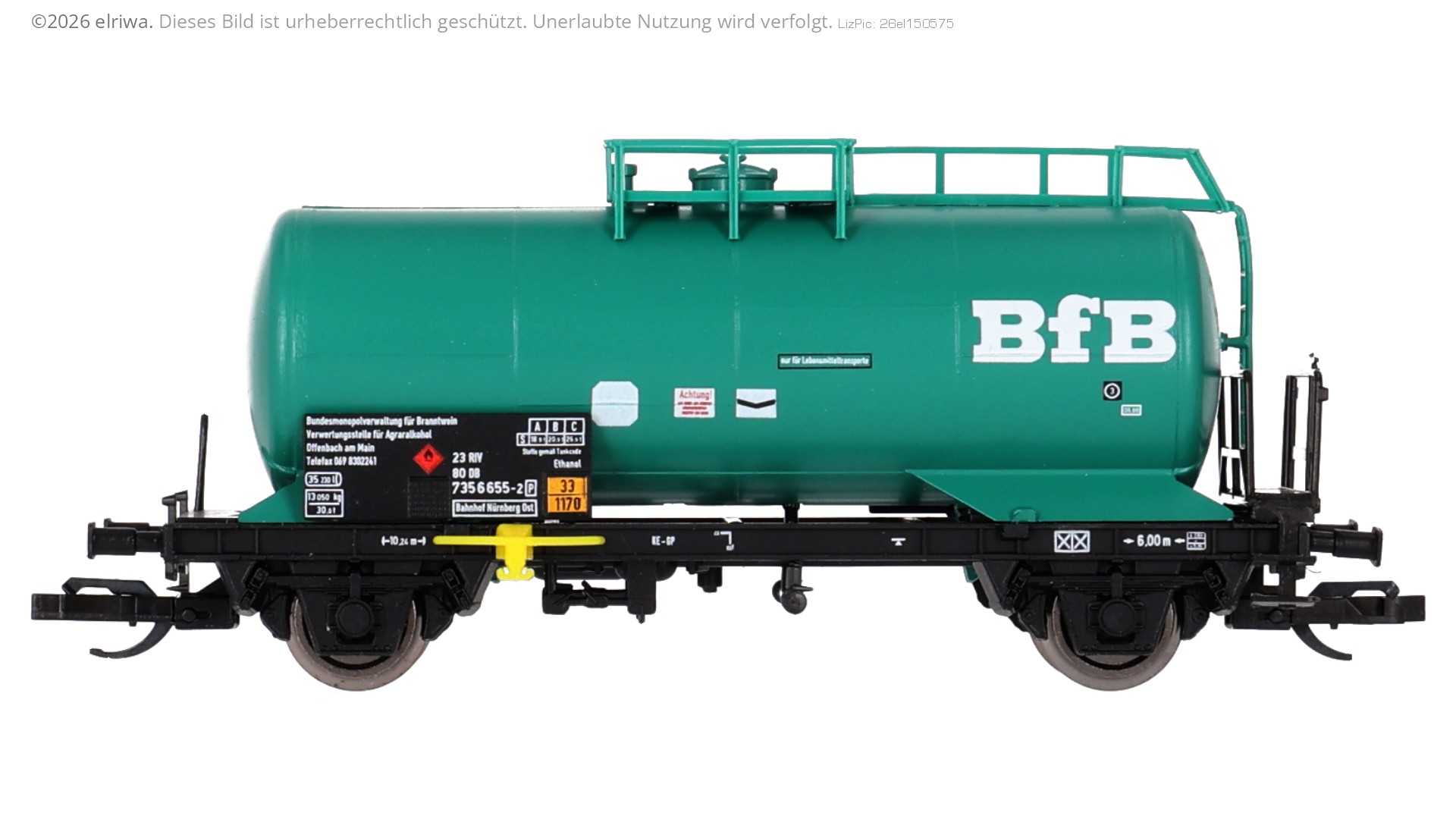 Hädl 25103 - Kesselwagen Zs-w, DBAG, Ep.V 'BfB'