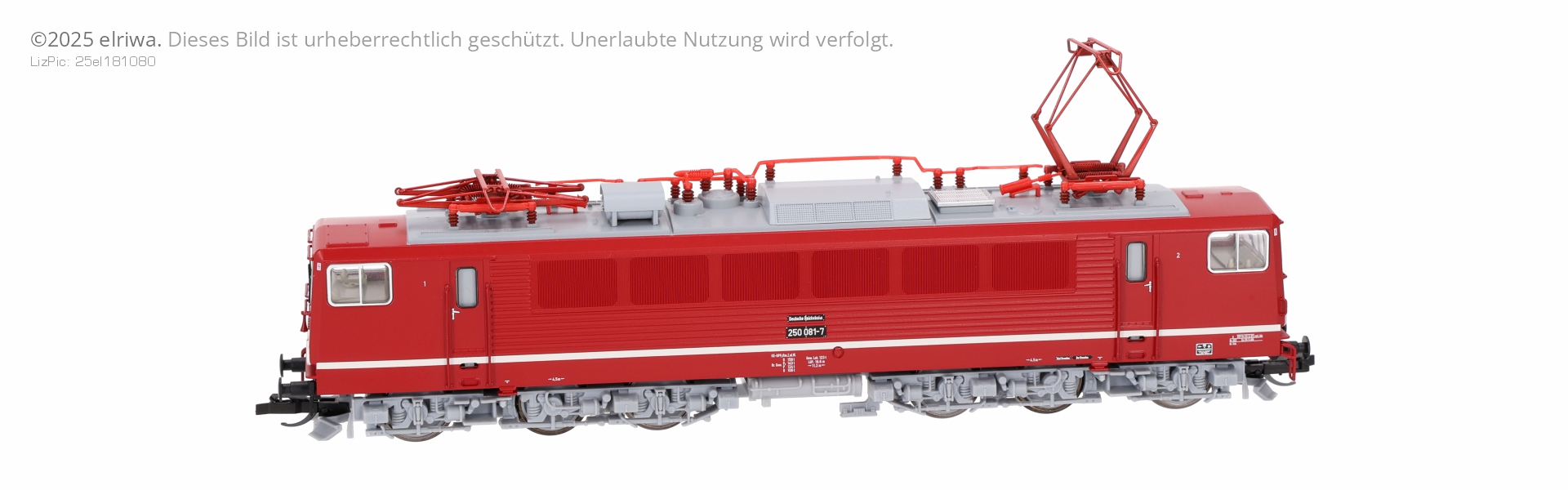 Tillig 502349-ZH - E-Lok BR 250, DR, Ep.IV, Serienausführung, Zimo-Henning-Sound