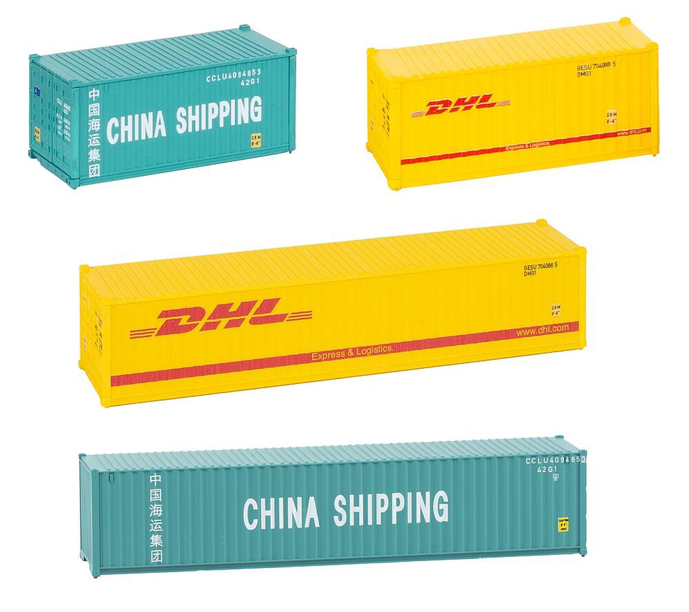 Faller 272811 - 2x 20' Container und 2x 40' Container