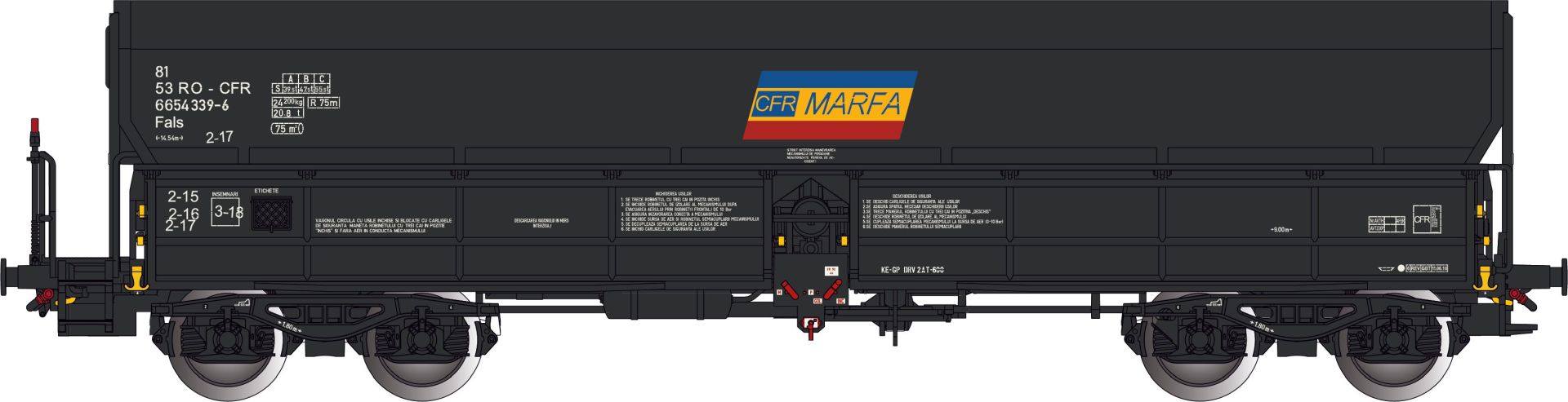 Albert Modell 665051 - Offener Güterwagen Fals, RO-CFR, Ep.VI