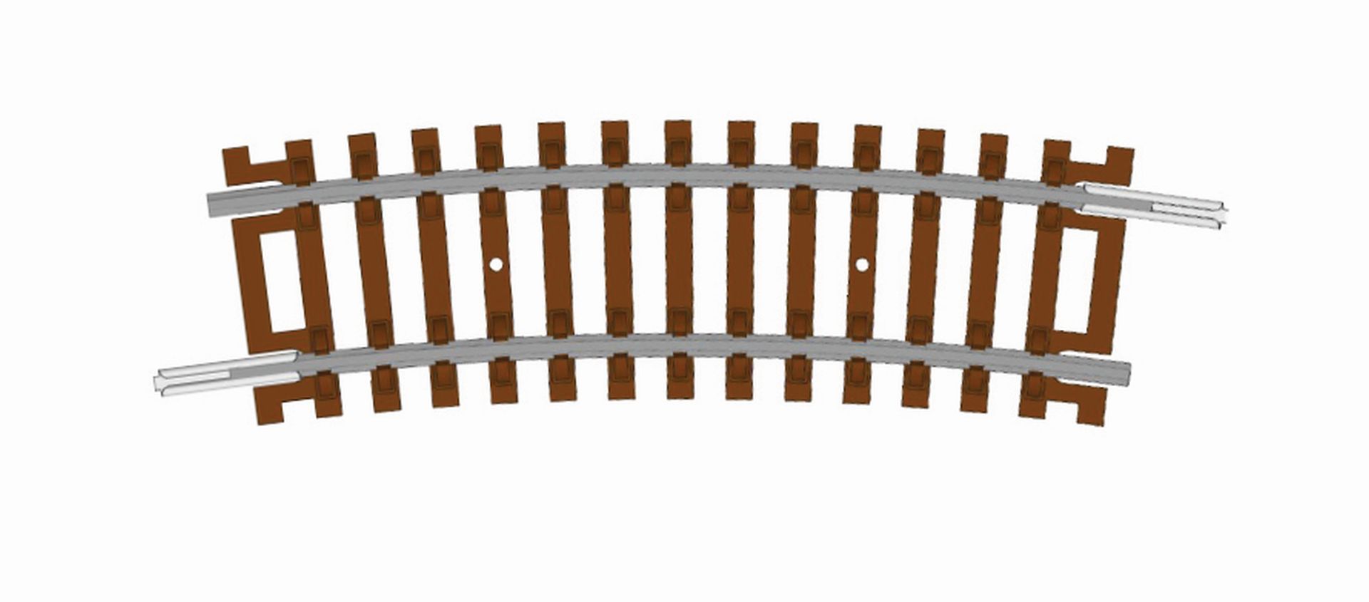 Hornby TT8020 - Gebogenes Gleis, Radius 1, 267 mm, 15°