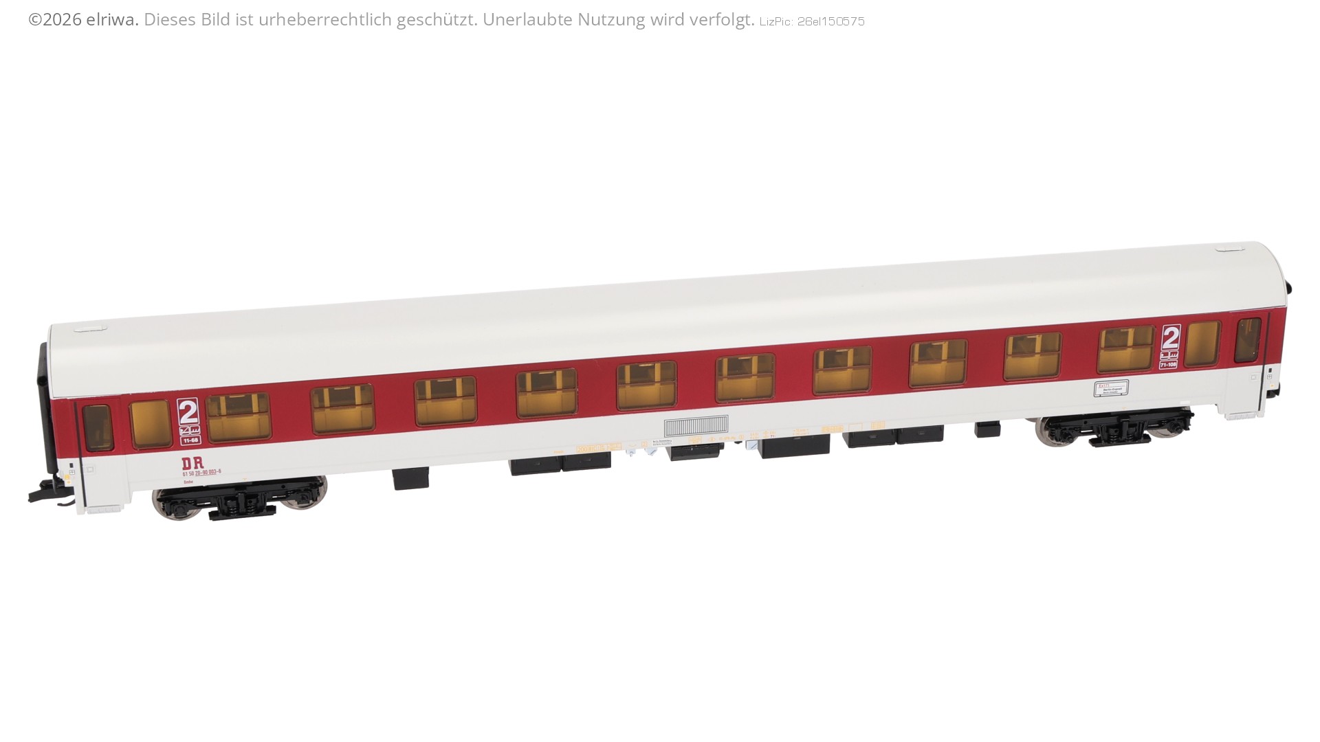 Tillig 502537 - Komfortwagen 'InterEx', Bmhe 2. Klasse, DR, Ep.IV, 61 50 20-90 003-6