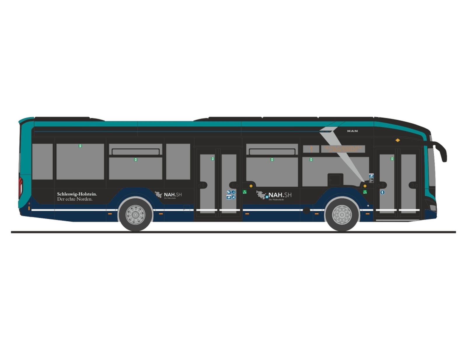 Rietze 76365 - MAN Lion´s City 12 E Autokraft Kiel