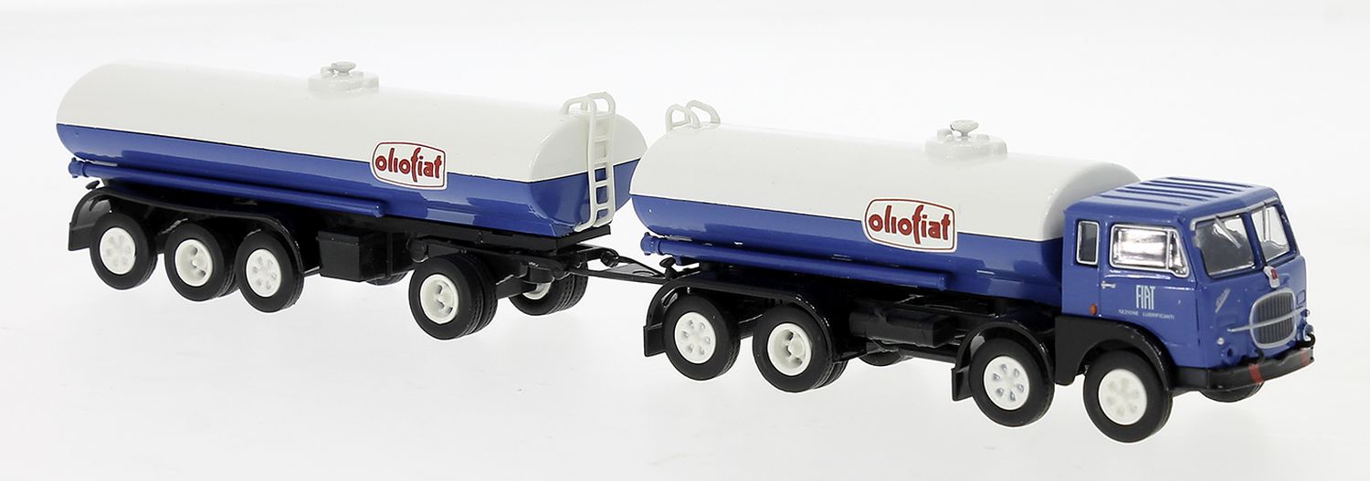 Brekina 58453 - Fiat 690 Millepiedi Tanklastzug 1960, Olio Fiat