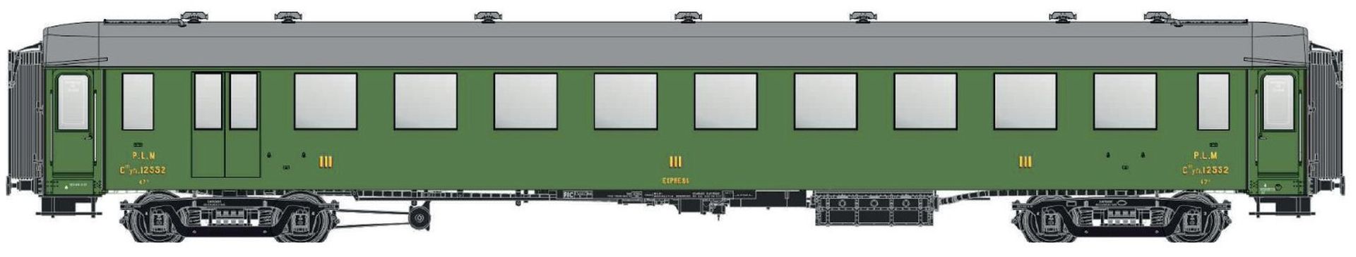 L.S. Models MW40948 - Personenwagen OCEM C10yfi, 3.Klasse, PLM, Ep.IIb