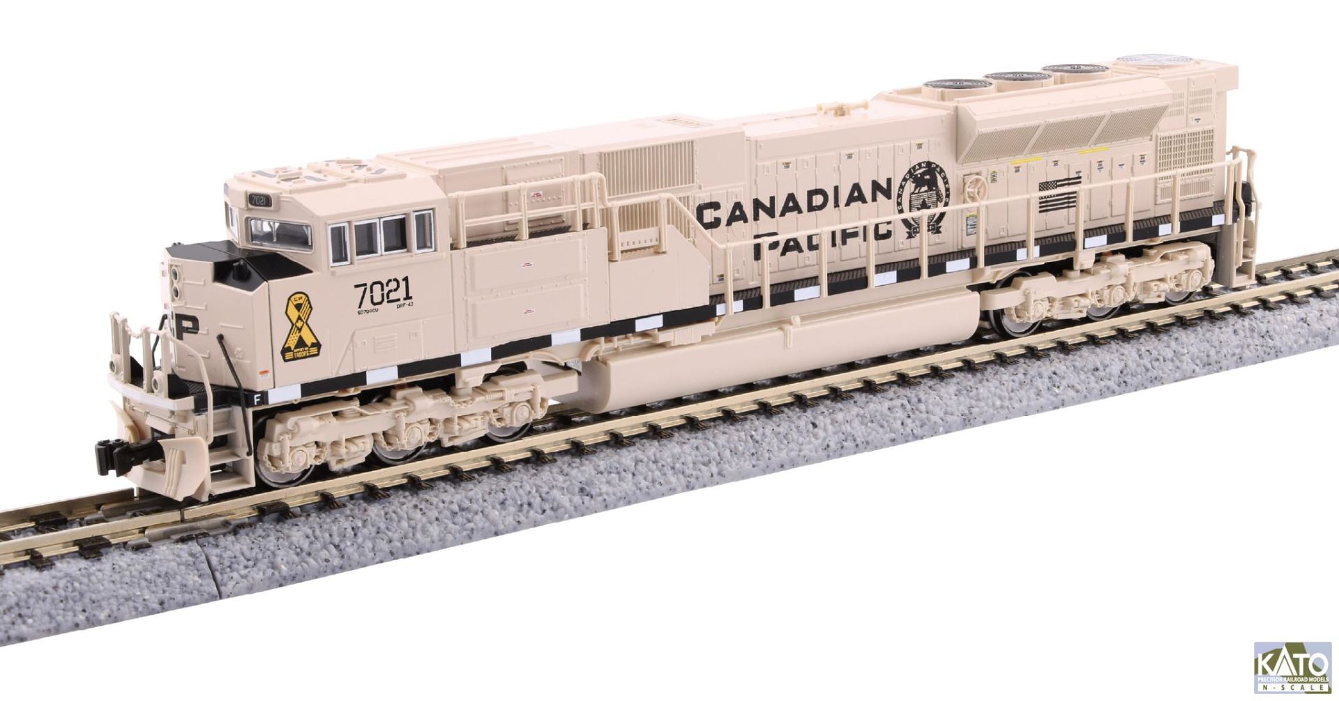 Kato K176-8542 - Diesellok EMD SD70ACu, CP, Ep.VI, #7021 (Military, beige)