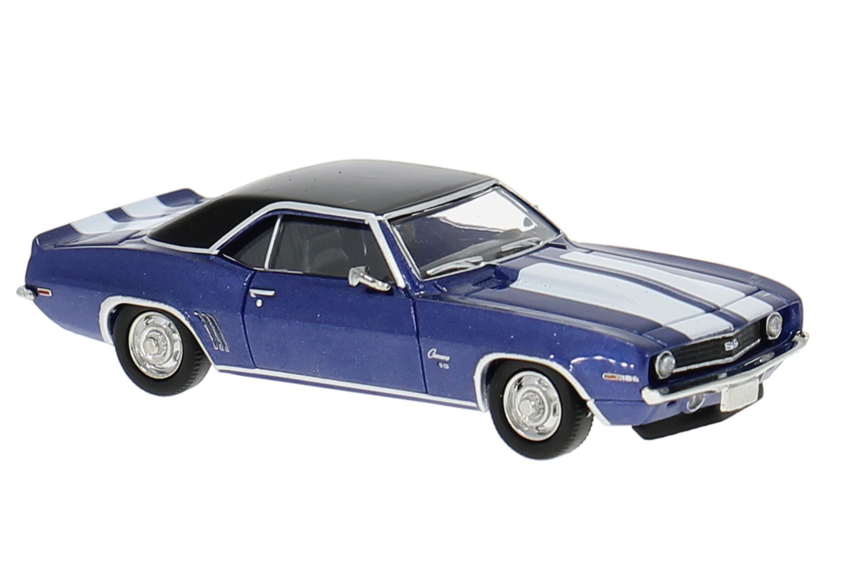 Brekina 18381 - Chevrolet Camaro ´69 in blau met., mit neuen Felgen