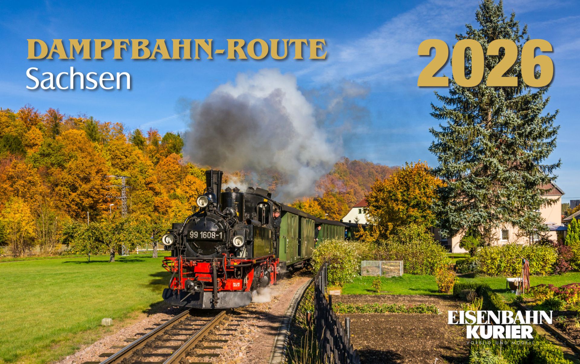 EK-Verlag 5962 - Kalender Dampfbahn-Route Sachsen - 2026