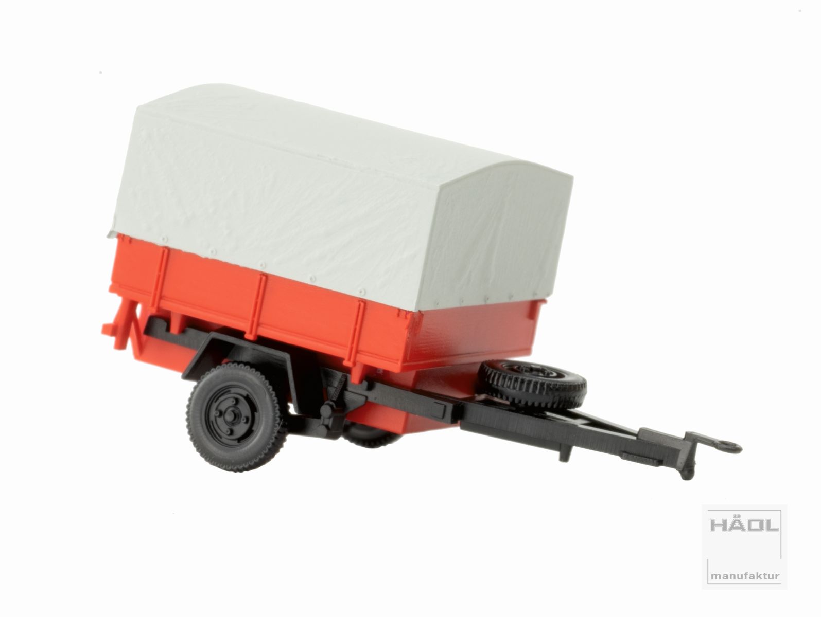 Hädl 125007-20 - Einachsanhänger mit Plane, Feuerwehrrot