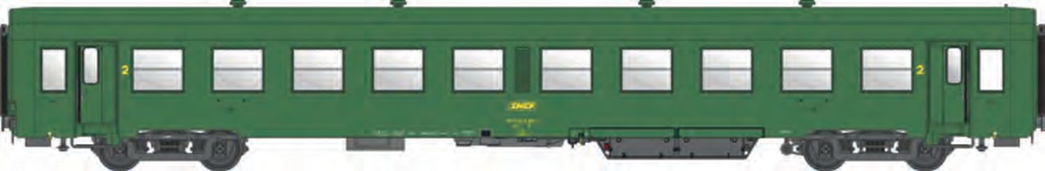 L.S. Models MW40043 - Personenwagen USI B10t, 2.Klasse, SNCF, Ep.IVa