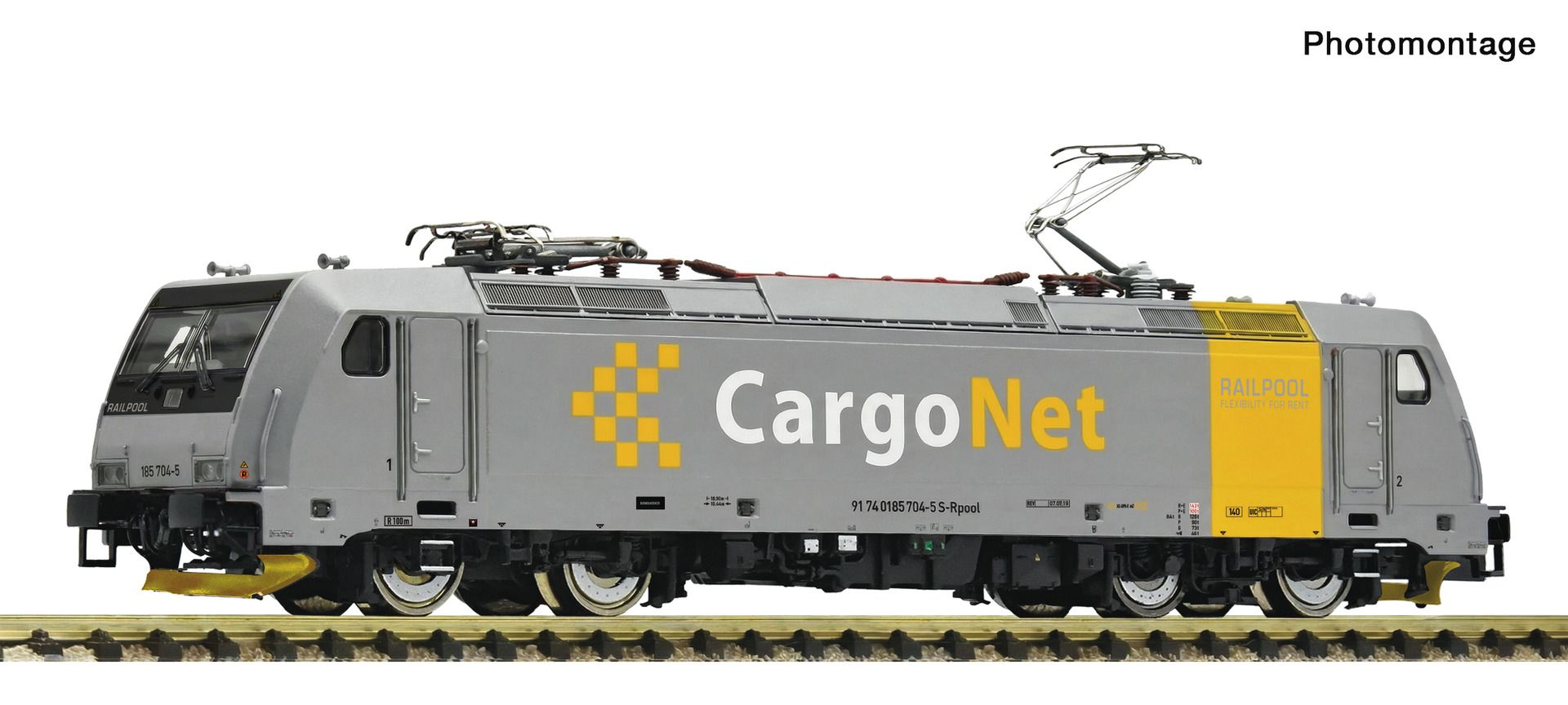 Fleischmann 7560092 - E-Lok 185 704-5, CargoNet/Railpool, Ep.VI