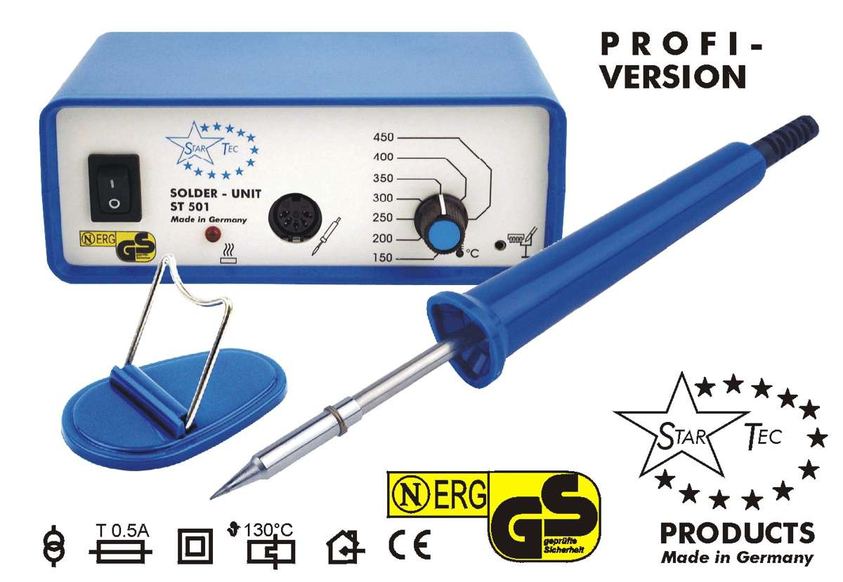 Muldental 32050 - BTG Lötstation ST501 Profi, 230V, 50VA, elektronisch geregelt