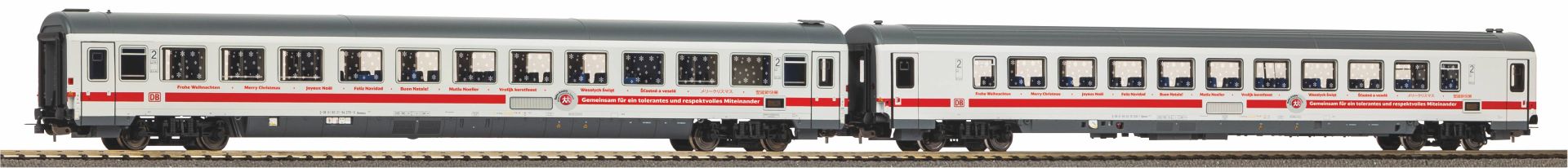 Piko 28303 - 2er Set Personenwagen 'Bahn Azubis gegen Hass und Gewalt', DBAG, Ep.VI Piko 28303 - 2er Set Personenwagen 'Bahn Azubis gegen Hass und Gewalt', DBAG, Ep.VI