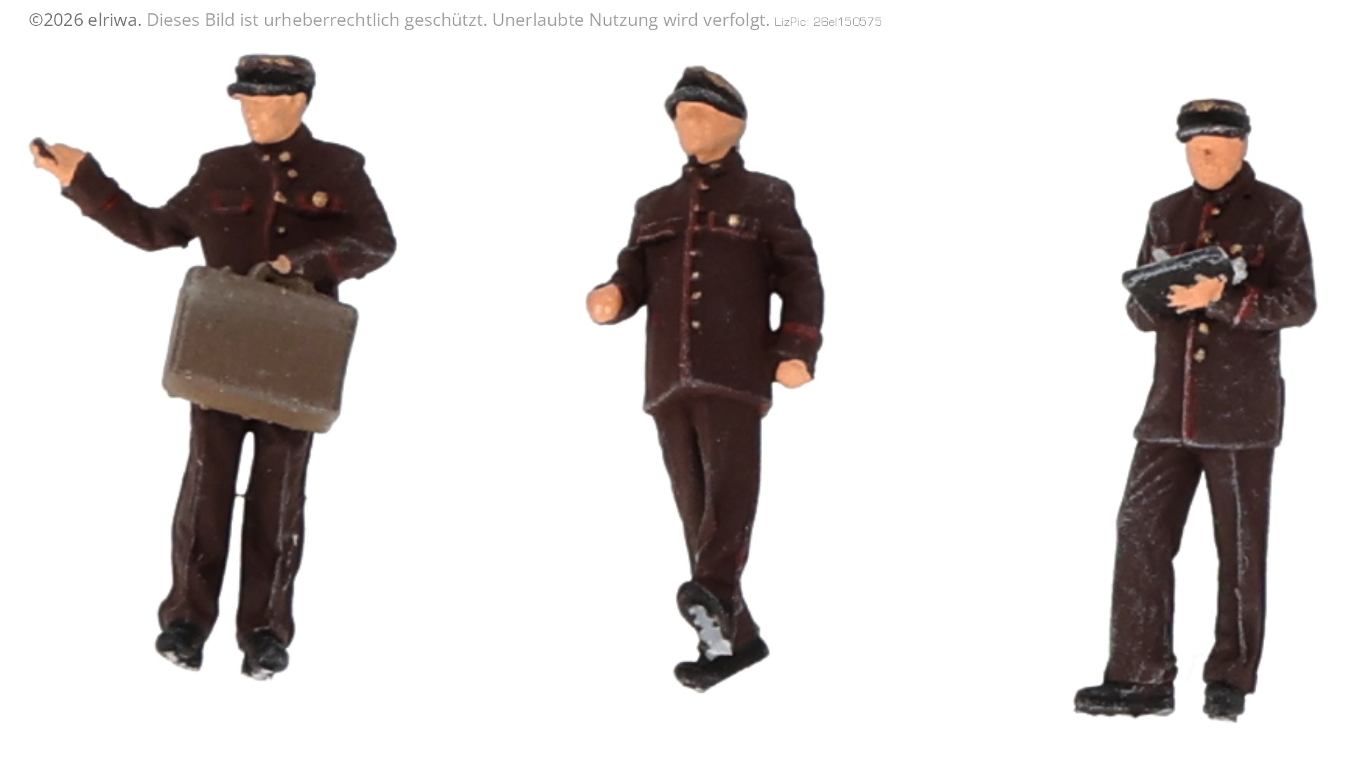 L.S. Models 89651 - 3er Set Zugbegleiter CIWL, Ep.III, Set 2