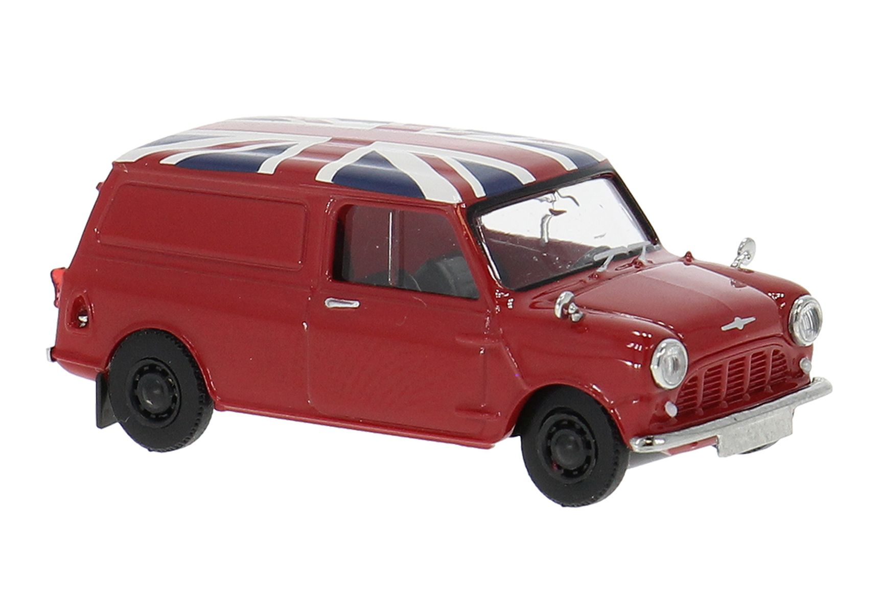 Brekina 15365 - Austin Mini Countryman, rot, 1960, Union Jack