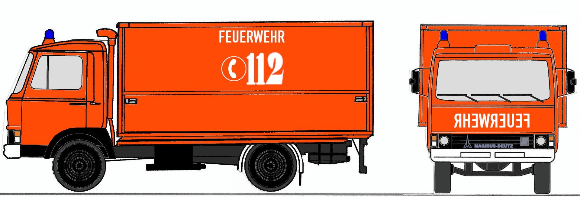 Loewe 4085 - Iveco Magirus "Zeta" 90M5 - GW-ÖL Neutral-Tageslfb.