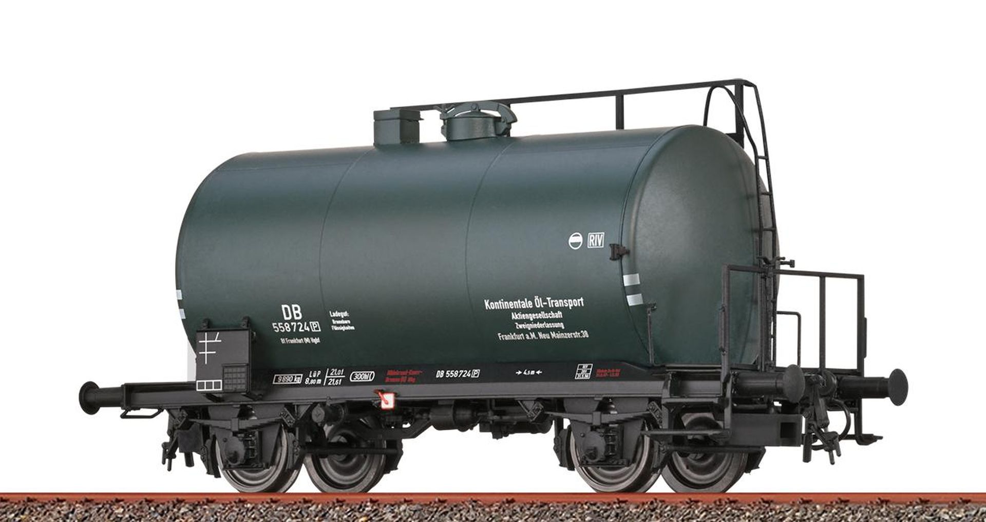 Brawa 51155 - Leichtbaukesselwagen Uerdingen Z [P] 'Kontinentale Öl-Transport', DB, Ep.III