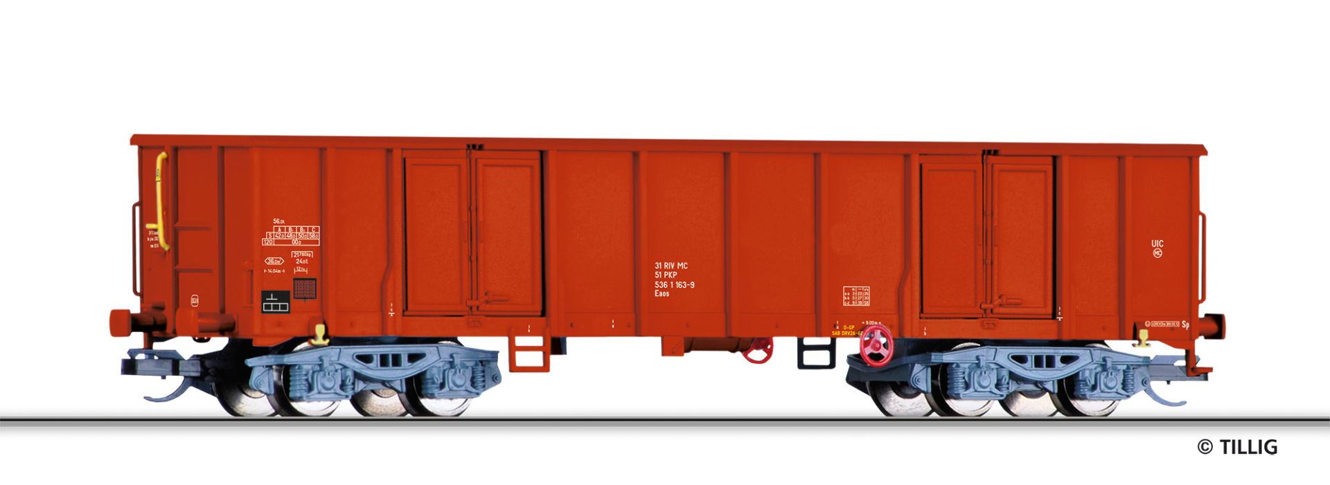 Tillig 18231 - Offener Güterwagen Eaos, PKP, Ep.IV