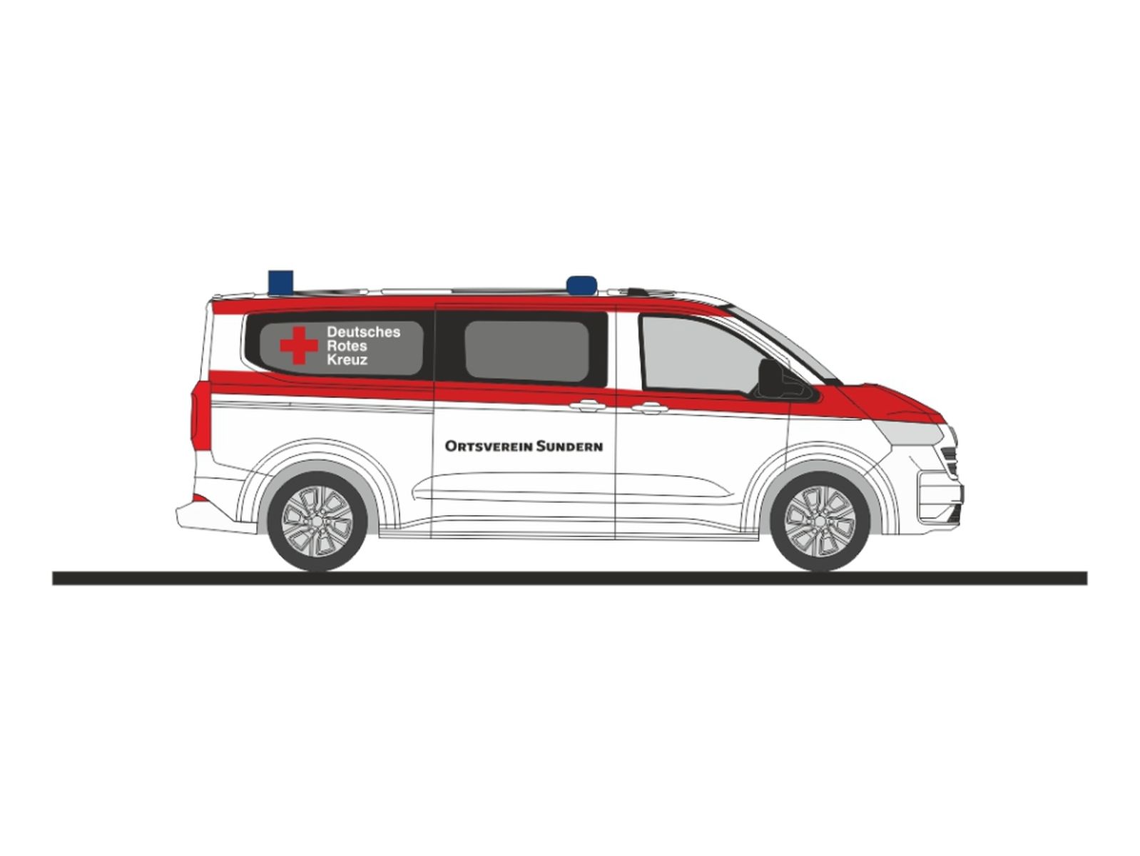 Rietze 52108 - Volkswagen Caravelle DRK Sundern