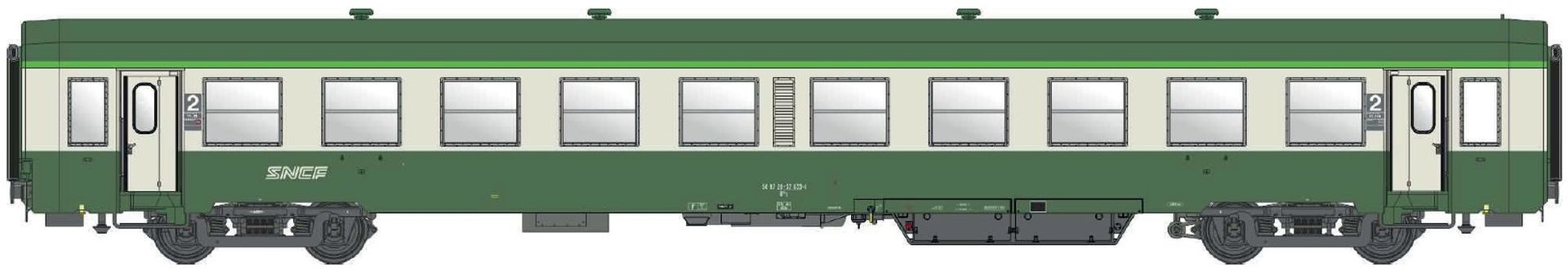 L.S. Models MW40047 - Personenwagen USI B10t, 2.Klasse, SNCF, Ep.Va