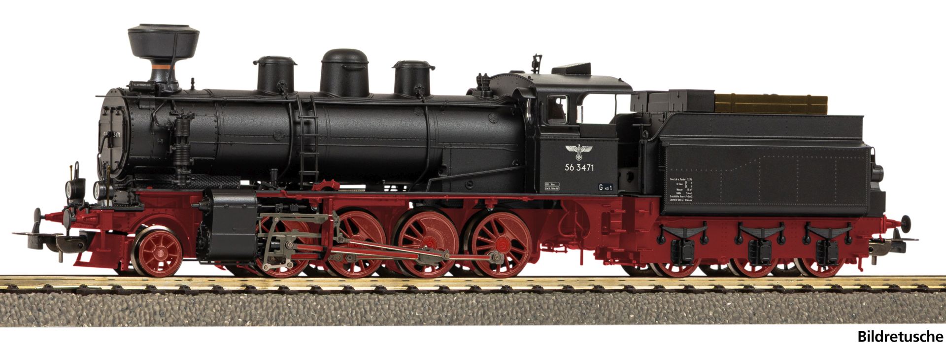 Piko 50804 - Dampflok BR 56.34-35 mit Kobelschornstein, DRG, Ep.II, DC-Sound und Dampf