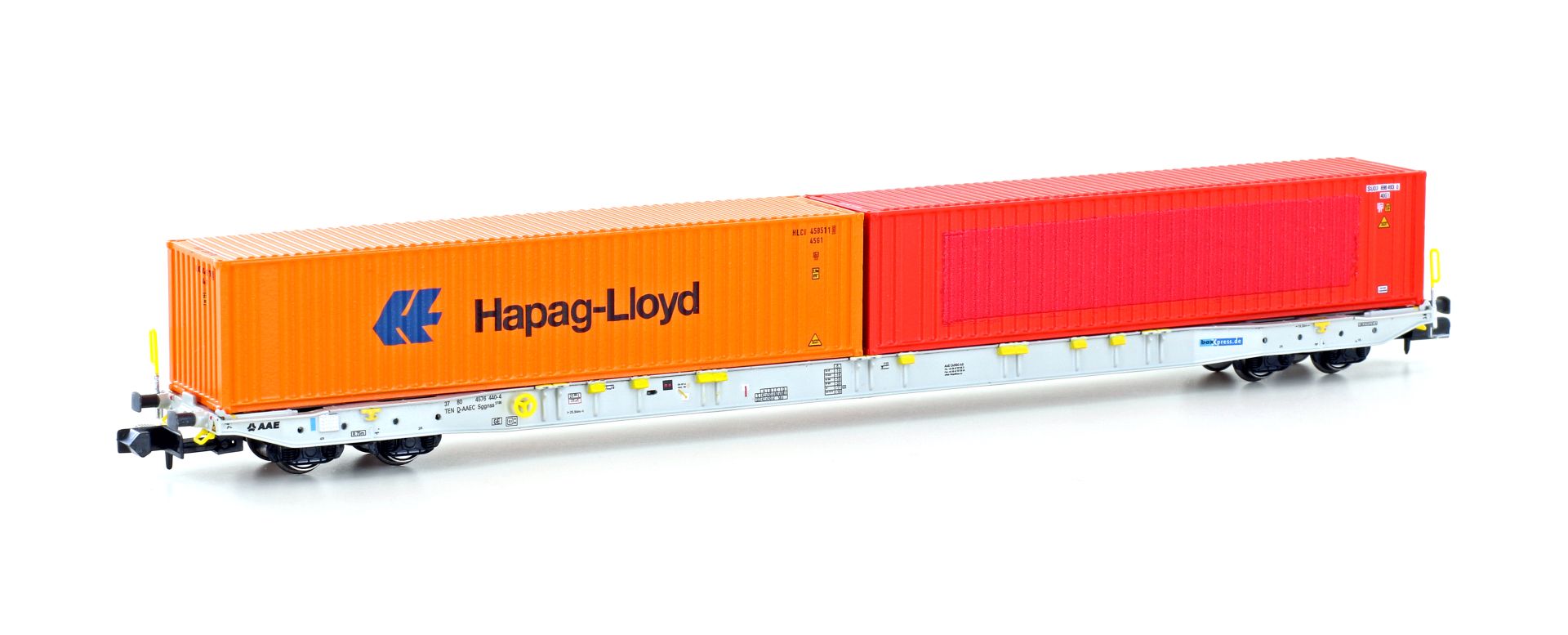 Hobbytrain H23103 - Containerwagen Sggnss'80, Boxxpress, Ep.VI 'Hamburg Süd, Hapag-Lloyd'