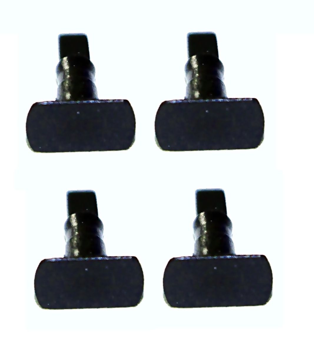 NPE NZ 55303 - TT Puffer schwarz unbedruckt eckig, 4 Stück