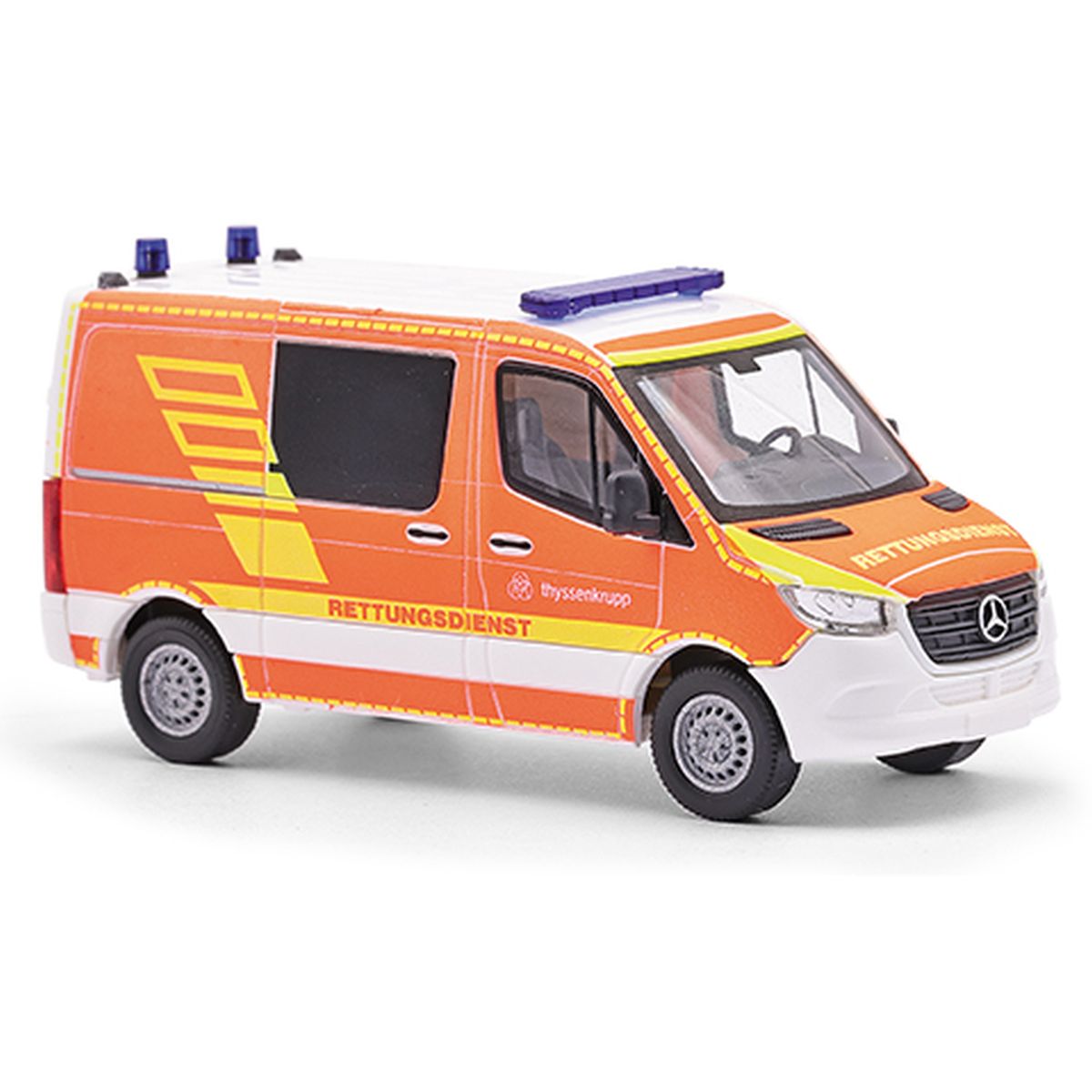 Busch 53468 - Mercedes-Benz Sprinter kurzer Radstand/Flachdach, Werkfeuerwehr Thyssenkrupp