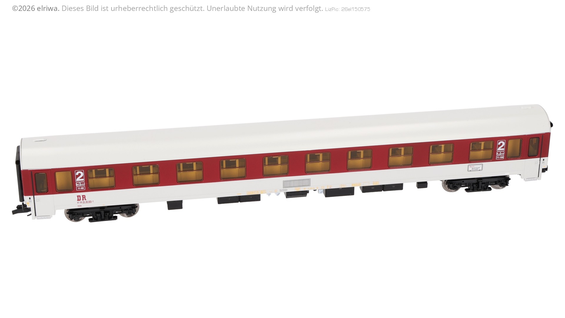 Tillig 502539 - Komfortwagen 'InterEx', Bmhe 2. Klasse, DR, Ep.IV, 61 50 20-90 005-1
