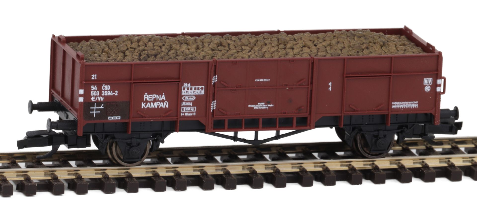 igra 96600011 - Offener Güterwagen Vtr, CSD, Ep.IV 'repná kampan'