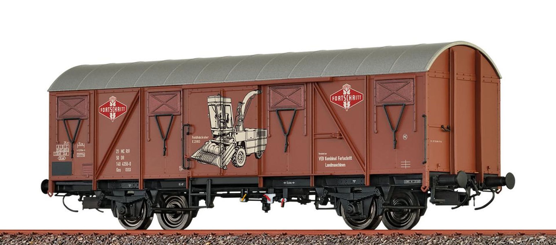 Brawa 51352 - Gedeckter Güterwagen Gos 'Fortschritt', DR, Ep.IV