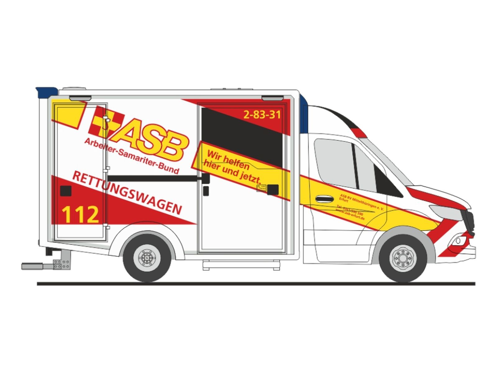 Rietze 76081 - WAS Design-RTW ´18 ASB Mittelthüringen, Erfurt