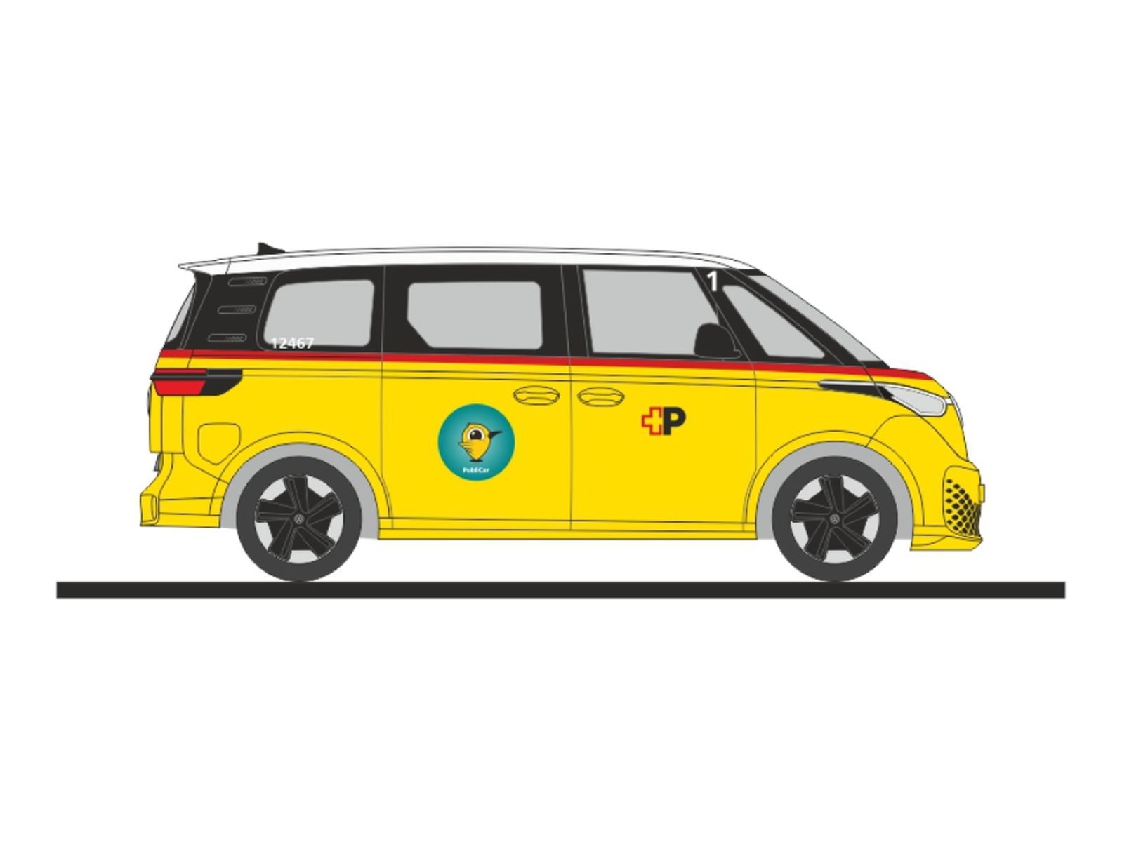 Rietze 32115 - Volkswagen ID.Buzz Post (CH)