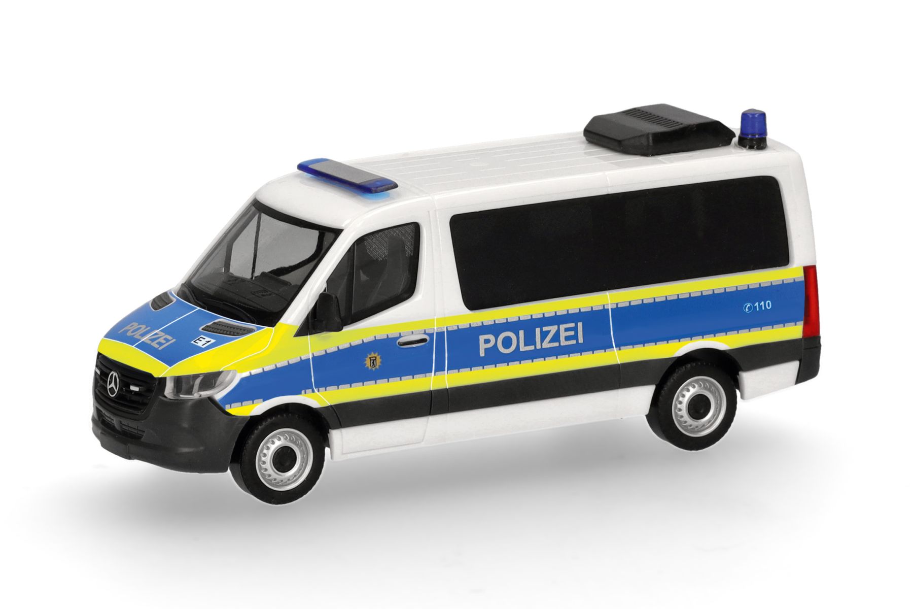 Herpa 099769 - Mercedes-Benz Sprinter '18 Bus Flachdach "Polizei Berlin"