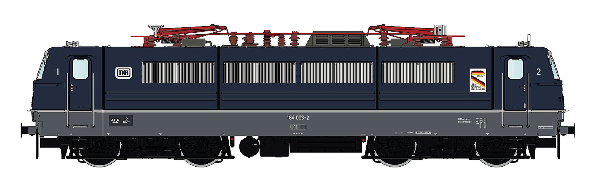 L.S. Models 16020 - E-Lok 184 003, DB, Ep.III, BW Saarbrücken