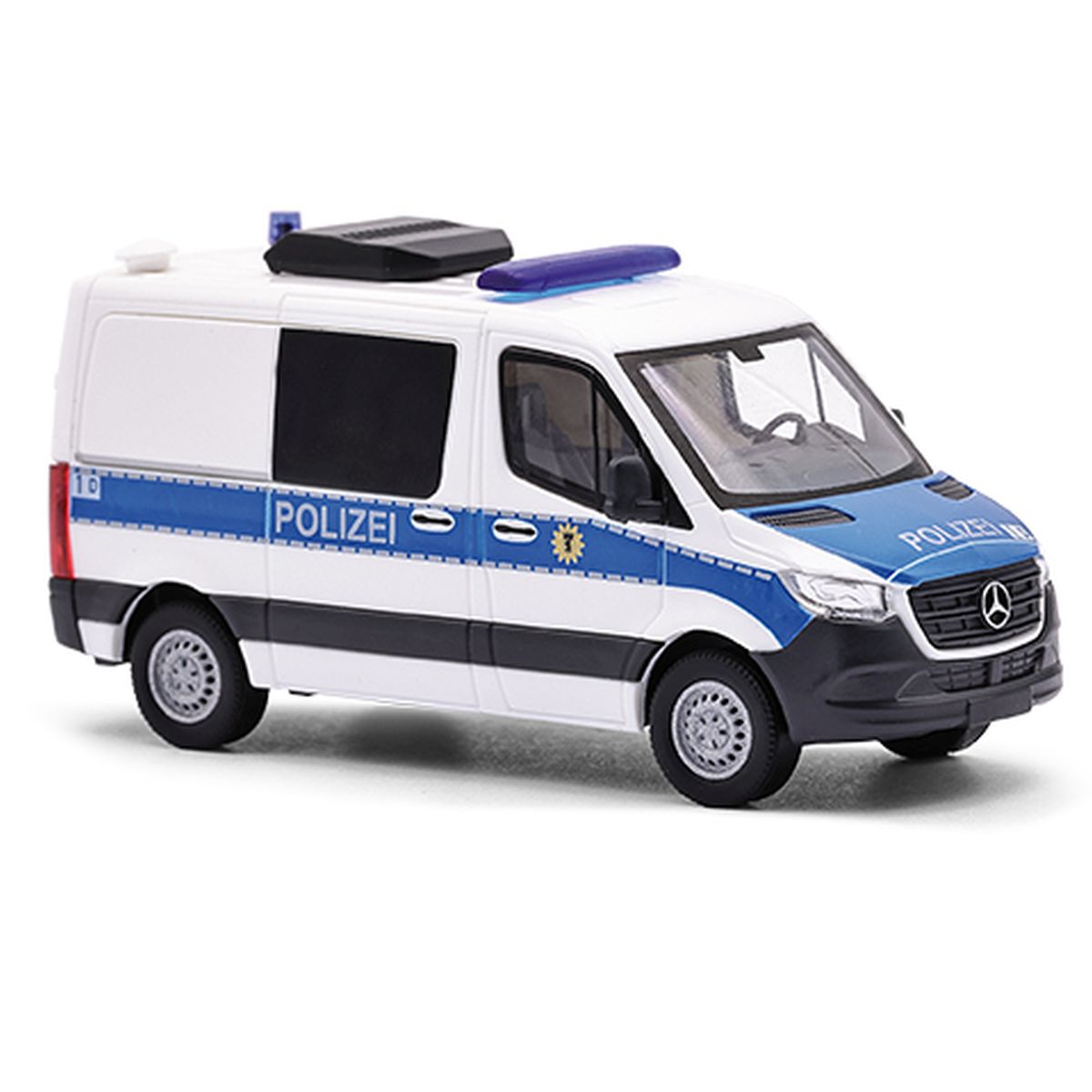 Busch 53469 - Mercedes-Benz Sprinter kurzer Radstand/Flachdach, Polizei Berlin