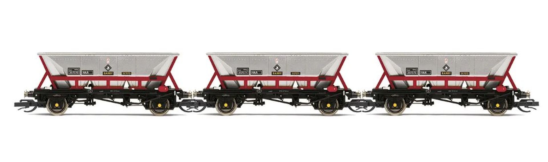 Hornby TT6037 - 3er Set Schüttgutwagen HAA, Railfright, Ep.V