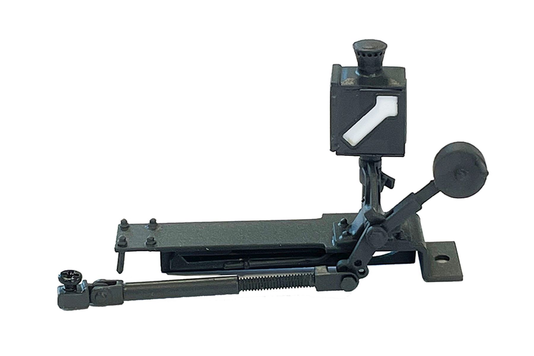 Lenz 55035-08 - Weichenlaterne, Messing Fertigmodell beleuchtet, für rechte Bogenweiche, rechts vom Gleis stehend, Version B-4