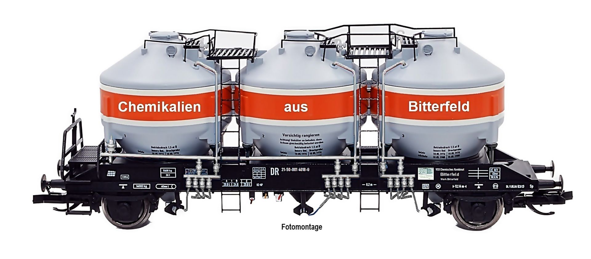 NPE NW 52111 - Silowagen Zk, DR, Ep.IV 'Chemikalien aus Bitterfeld'